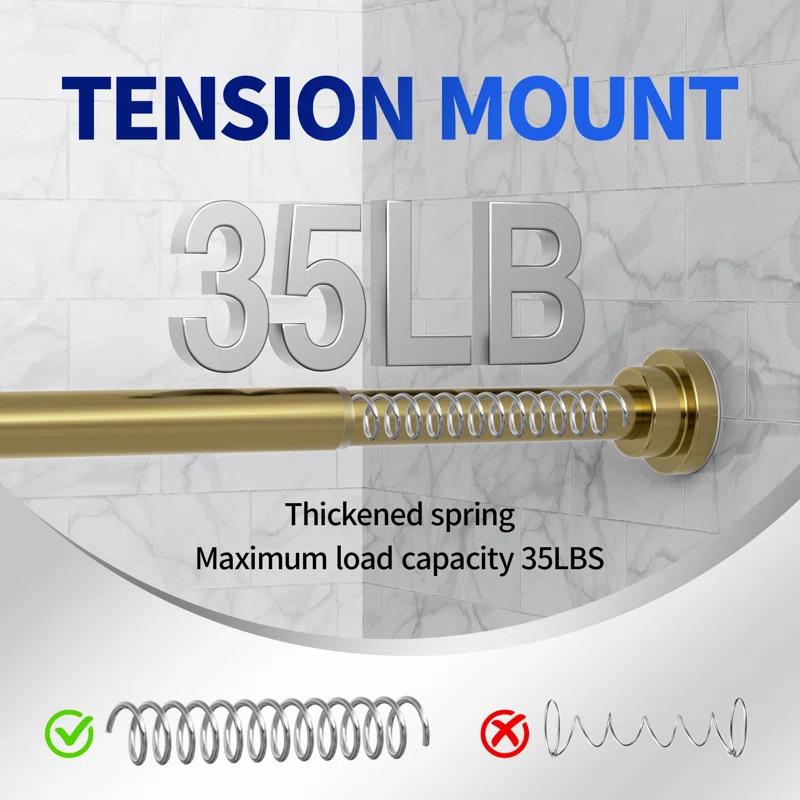 Tromay Heavy Duty Tension Shower Rod