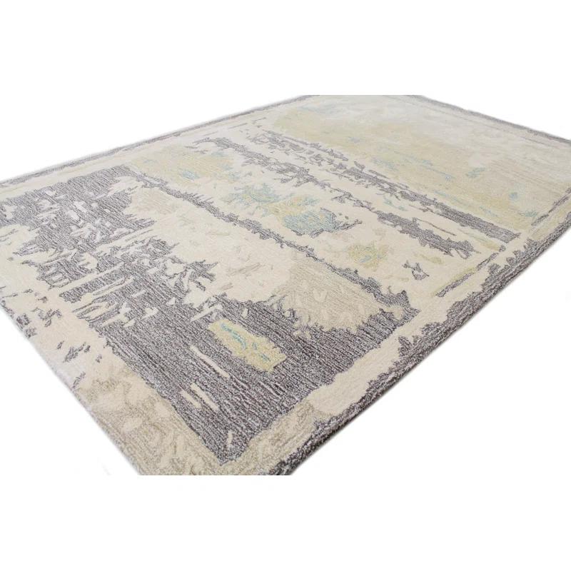 Bashian Rugs Handmade Tufted Ivory Rug