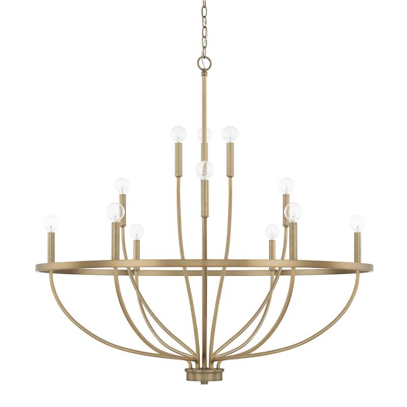 Capital Lighting 12 - Light Dimmable Empire Chandelier