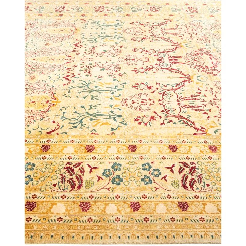 Isabelline Vladanka One-of-a-Kind 8' 3" X 10' 1" 2000s Wool Area Rug in Yellow