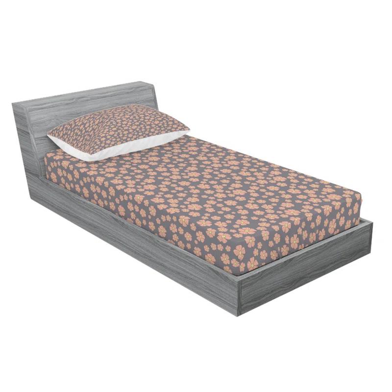 Ambesonne Microfiber Floral Sheet Set