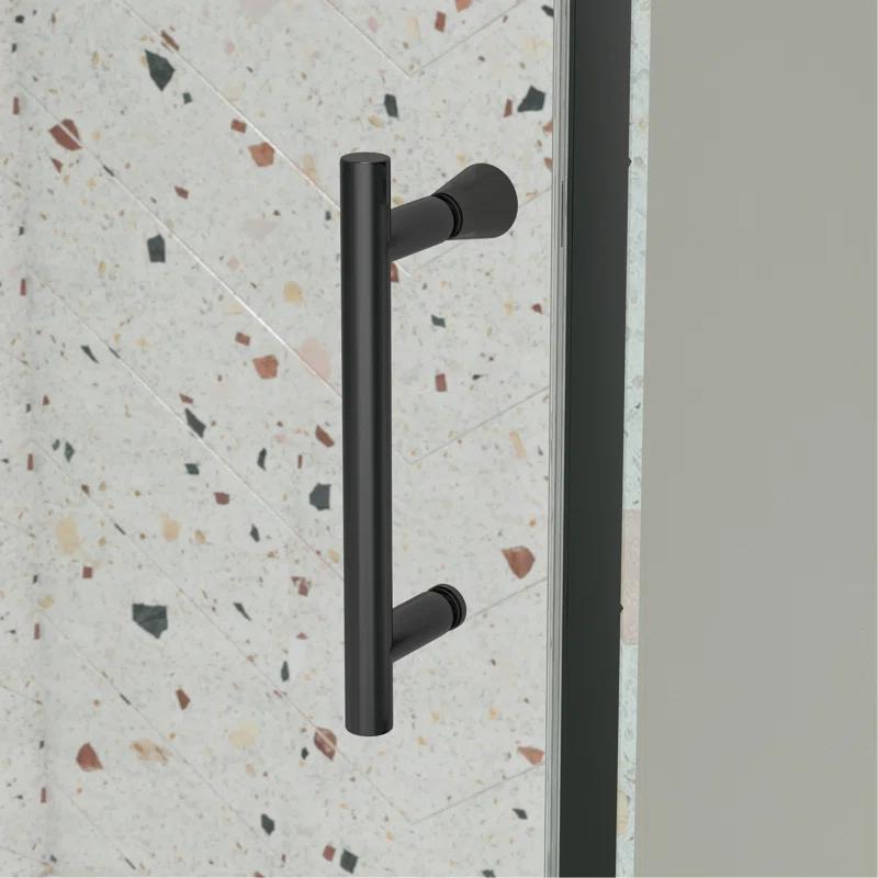 Arch Glass Designs 11DD131873LTS 38-42" W x 71" H Flush Glass Shower Door Reversible Installation