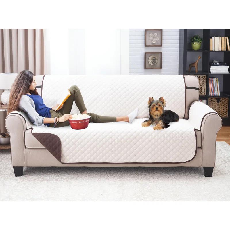Symple Stuff Home Solutions Box Cushion Sofa Slipcover