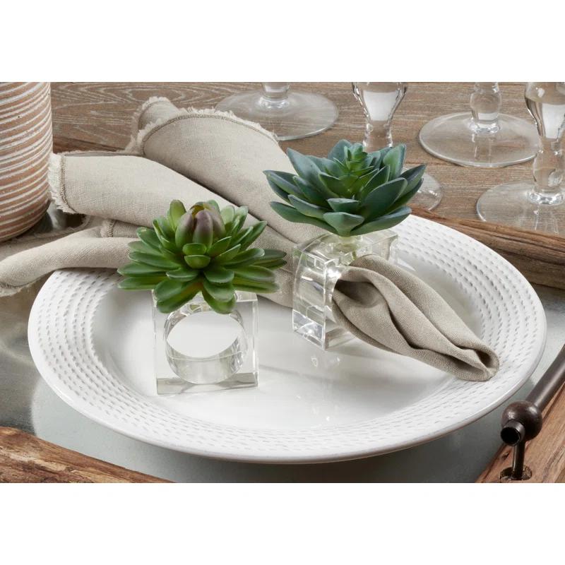 Saro Napkin Ring Collection Napkin Ring (Set of 4)
