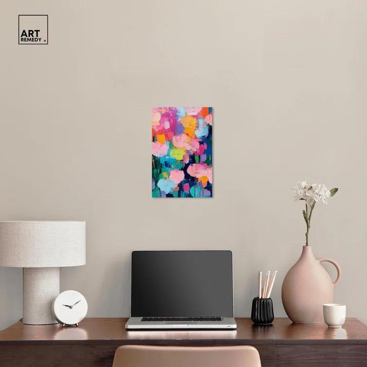Art Remedy Glide of Colors Canvas Modern Color Abstract by Art Remedy