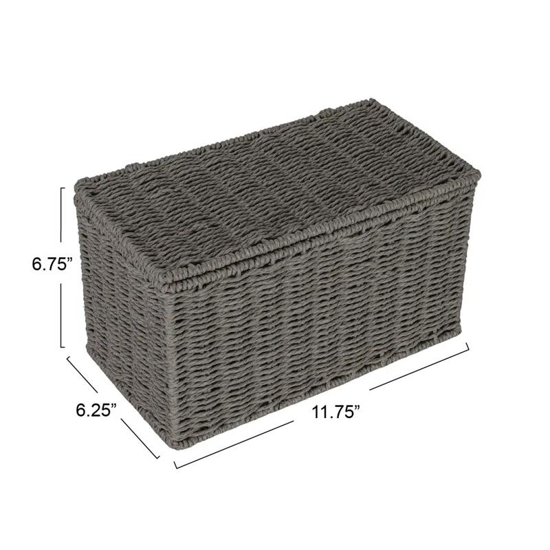 Household Essentials Paper Rope Wicker Box & Reviews | Wayfair