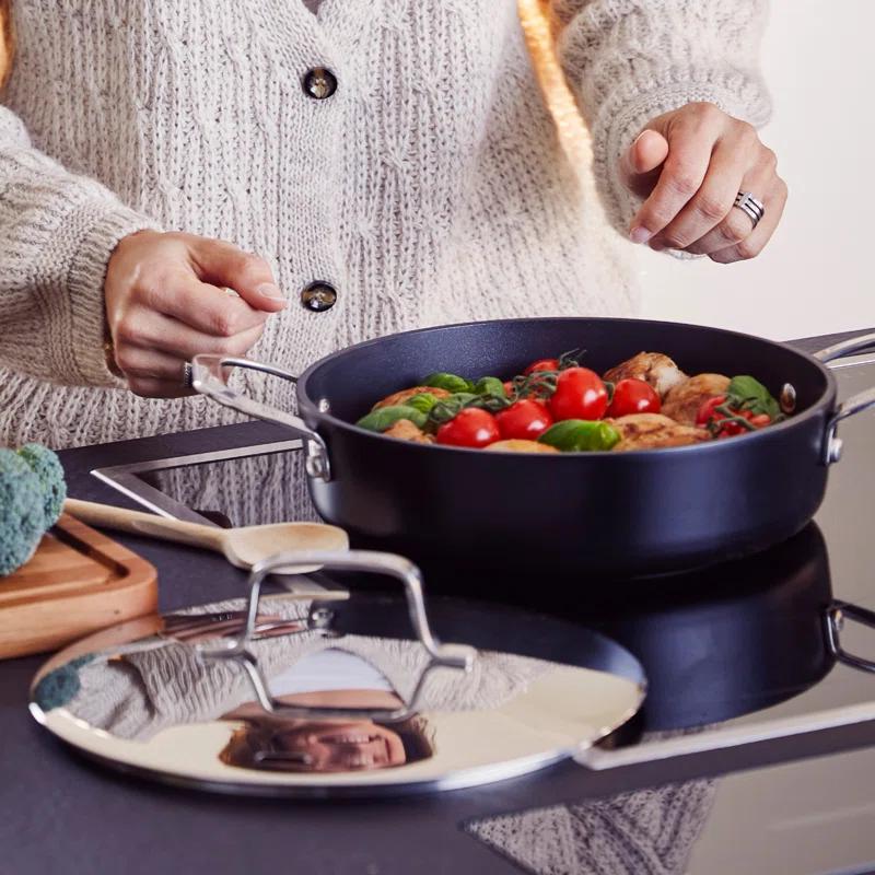 Alva Alva Maestro 3.5 Qt. Premium Nonstick Ceramic Frying Pan with Lid - Non Toxic and Oven Safe