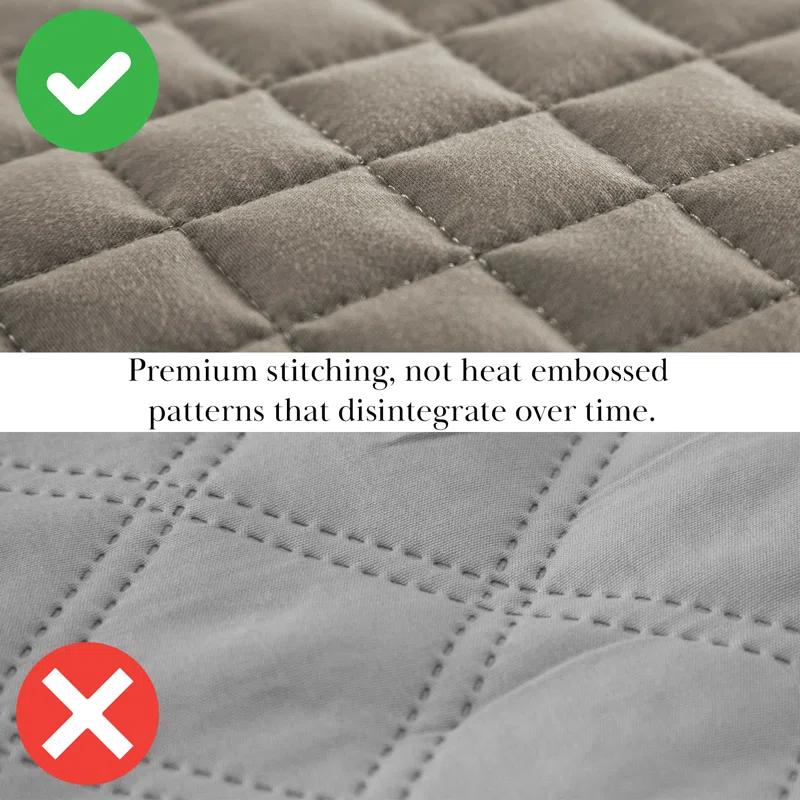SouthShore Fine Linens Vilano Springs ® Oversized, Light-Weight Hotel Quality Quilt Set with Matching Shams