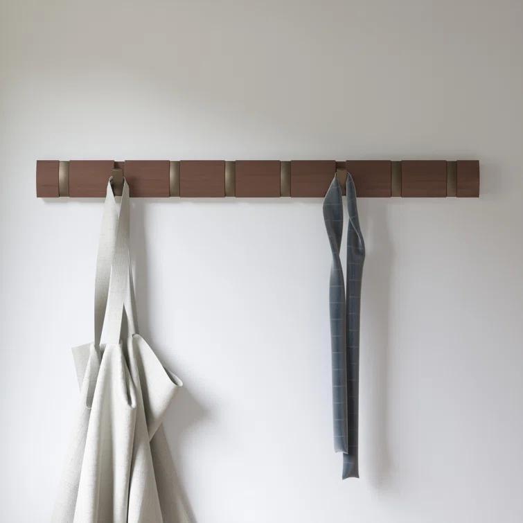 8 - Hook Solid Wood Coat Rack