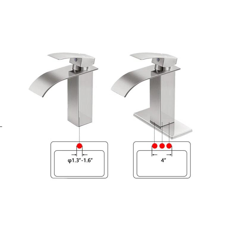 Bathroom Faucet, Single Handle Bathroom Faucets for 1 or 3 Hole Bathroom Sink Faucet