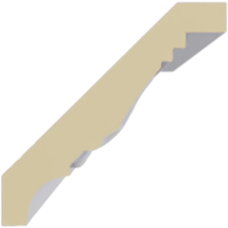 Ekena Millwork Endurathane Nadia Crown Moulding, 2 3/8"H x 2 3/8"P x 3 1/4"F x 94 1/2"L, (1 1/2" Repeat), Factory Primed