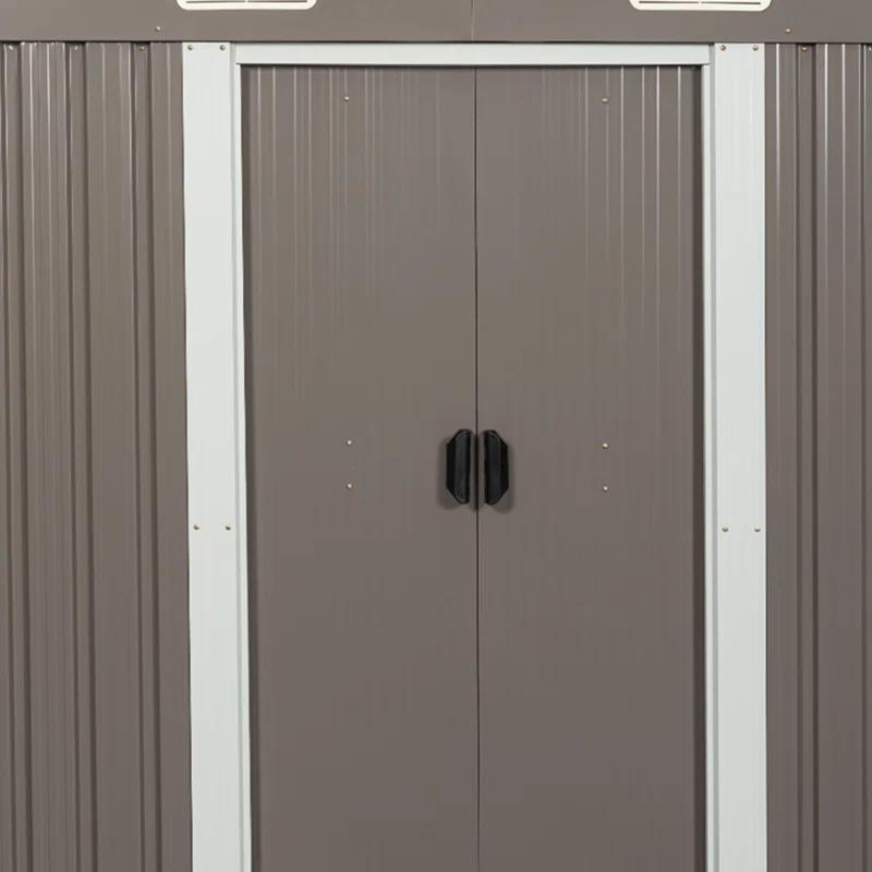 GZMWON 6Ft X 4Ft Outdoor Metal Storage Shed