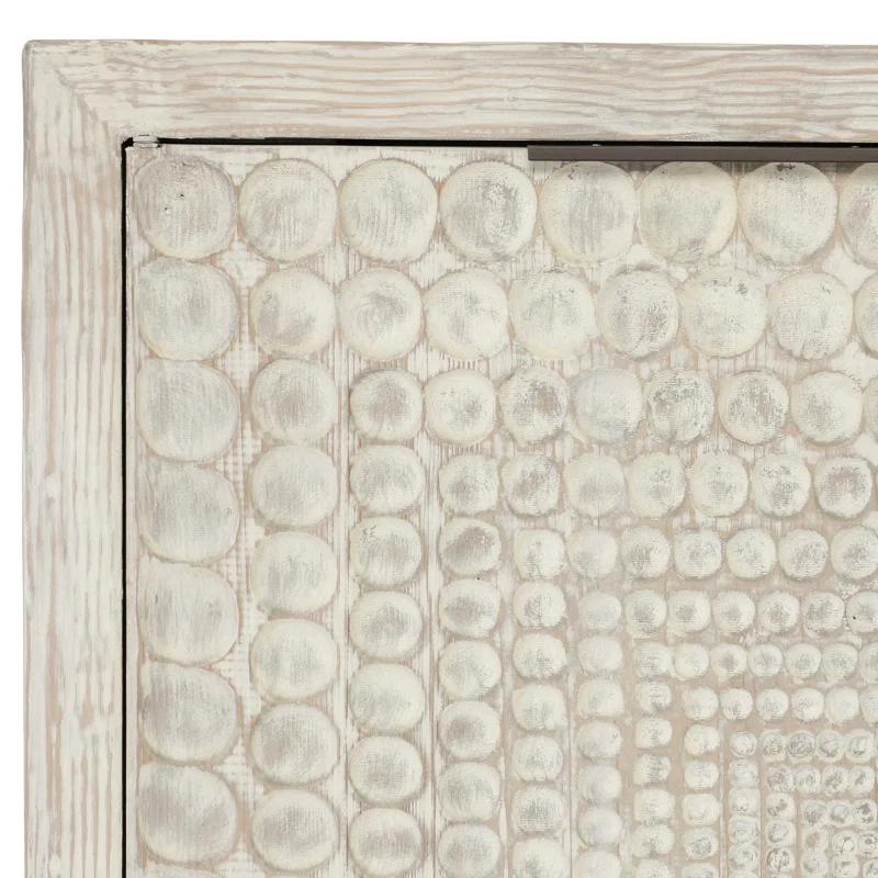 Classic Home Tafari 6-door Reclaimed Pine Wood Buffet Sideboard In Cream