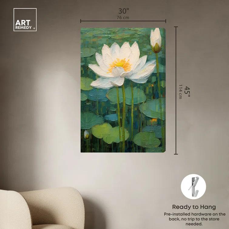 Art Remedy Art Remedy This Is My Waterlily Framed Impressionism 53041