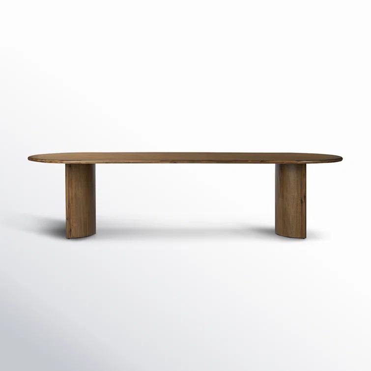 Gilda Oval Dining Table - Brown / 118"W