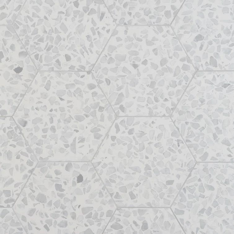 Jurassic Hex 9" Terrazzo Look Porcelain Floor & Wall Tile (8.07 Sq. Ft. / Case)