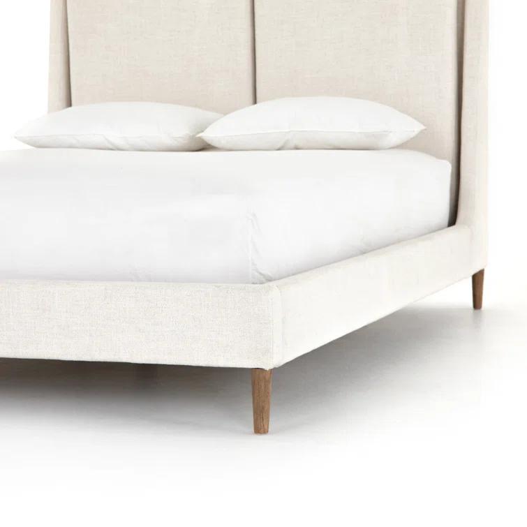 Rexford Platform Bed - Cream / King
