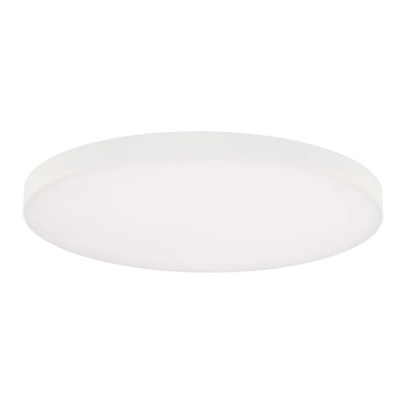 WAC Limited Edgeless Round Acrylic Dimmable LED Flush Mount Light With Color Temperature Switch: 2700K, 3000K, 3500K, 4000K, and 5000K