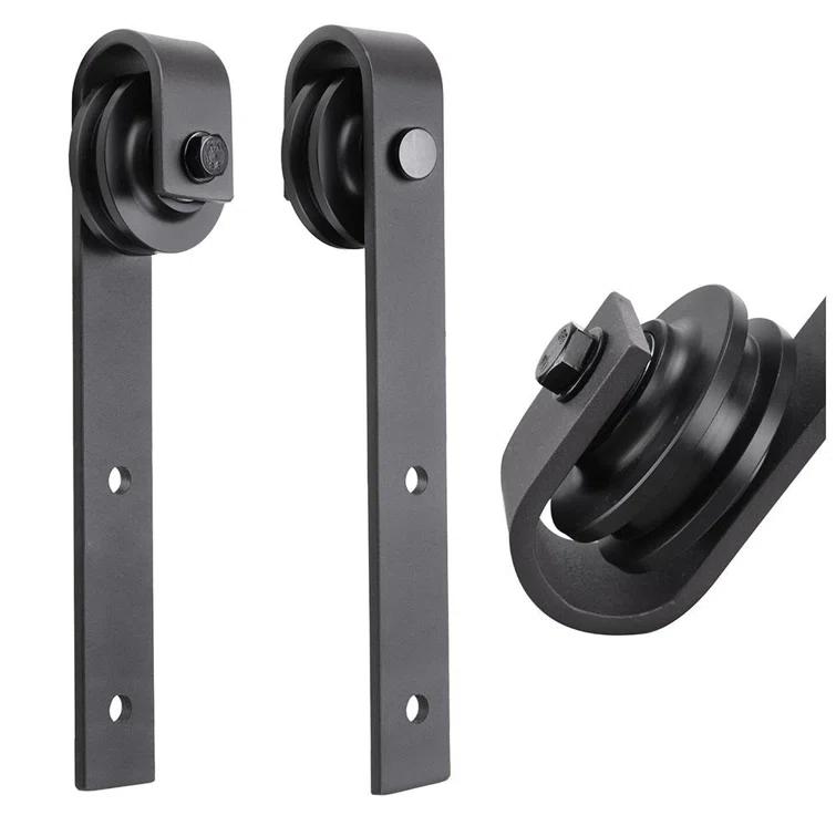 SARTODOORS Modern Barn Door | Ego 5006 | Rail Track Heavy Hardware Set | Solid Panel Interior Doors (Set of 2)