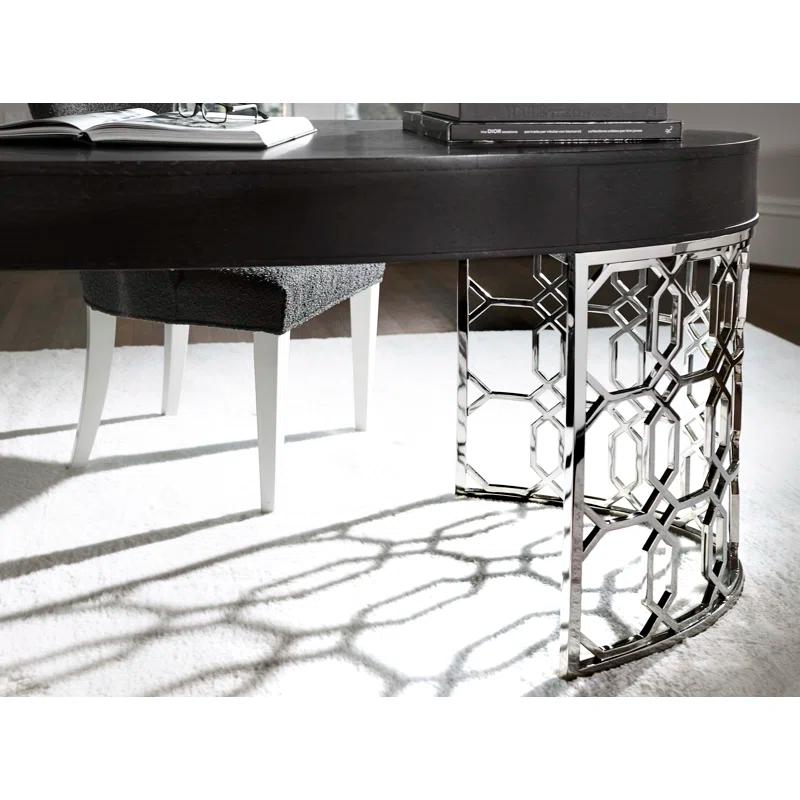 Bernhardt Silhouette Oval Metal Base Writing Desk