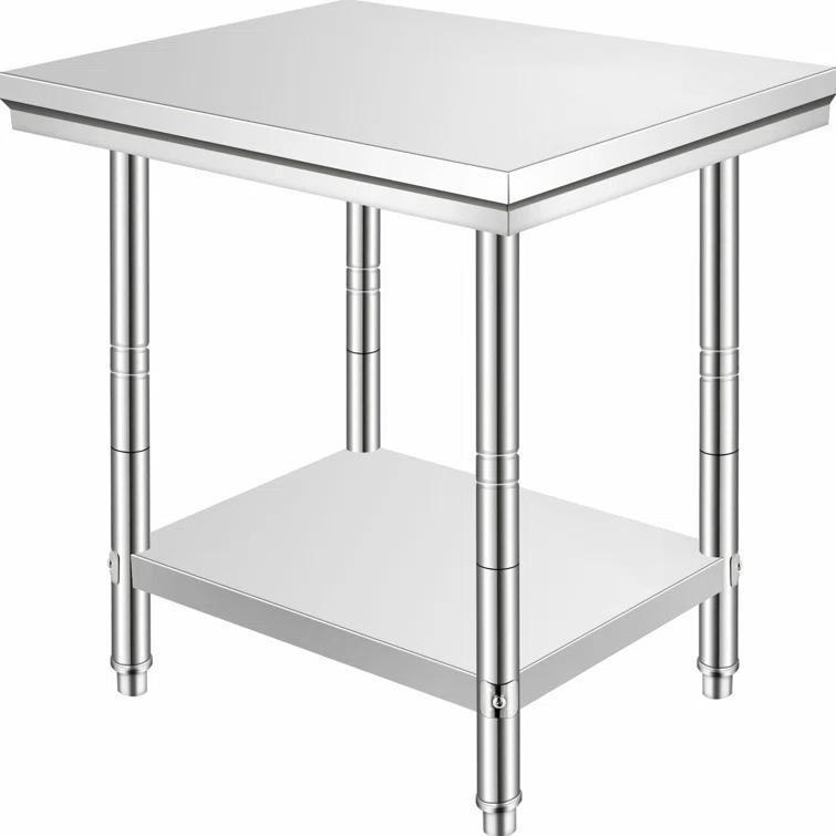 VEVOR VEVOR Stainless Steel 24'' W x 31.5'' H Adjustable Work Table