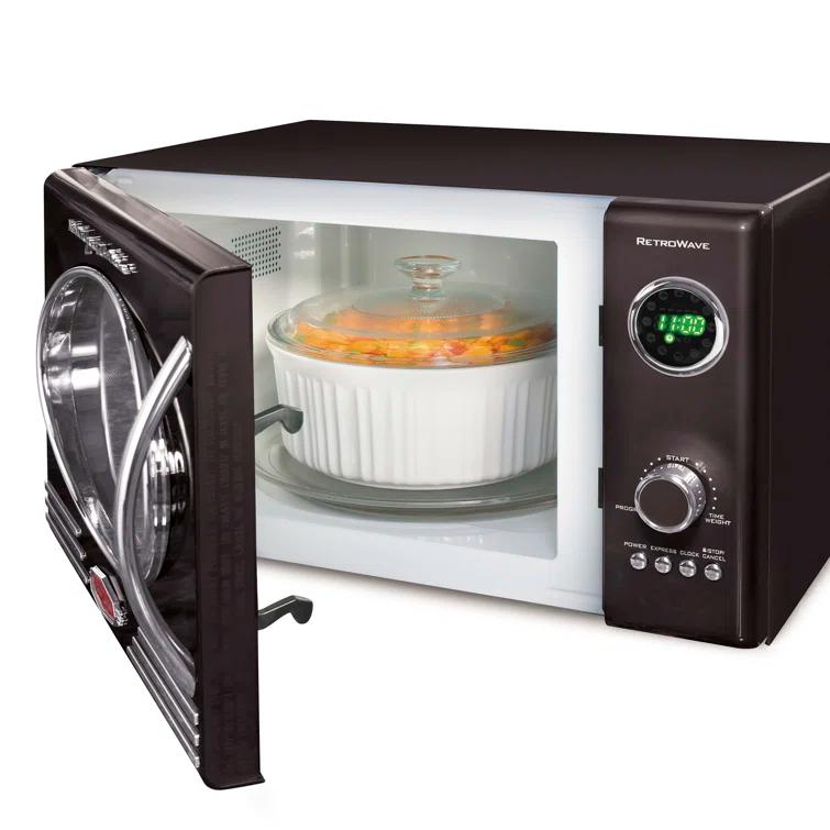 Nostalgia Retro 19" 0.9 cu ft. 800-Watt Countertop Microwave Oven