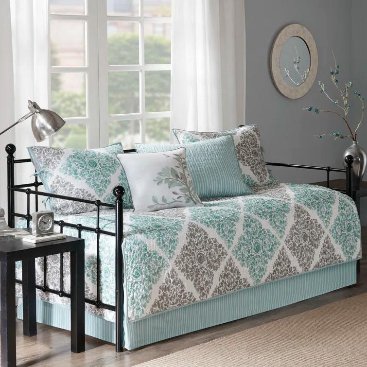 Madison Park Claire 6 Piece Reversible Daybed Cover Set & Reviews | Wayfair