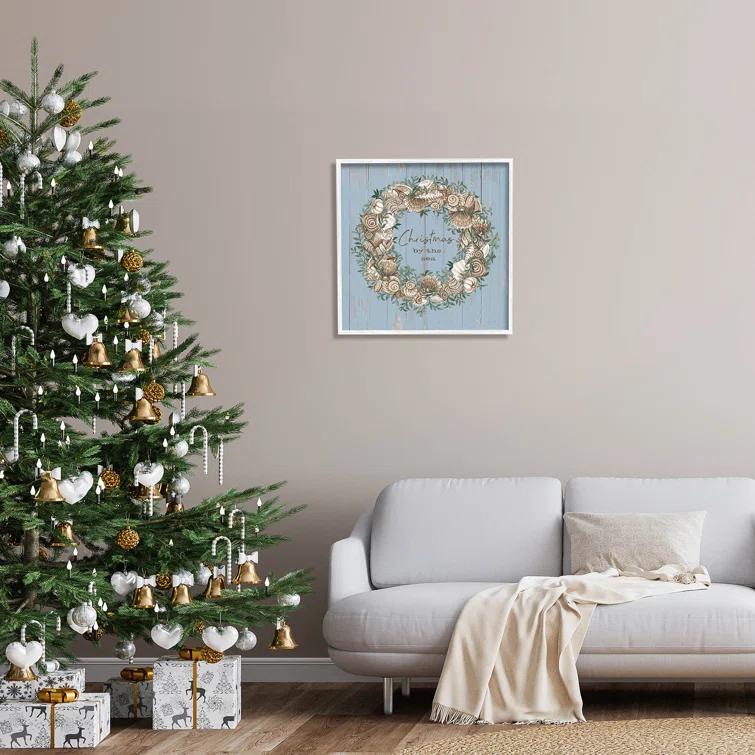 Stupell Industries " Christmas By The Sea Shell Wreath " by Cindy Jacobs