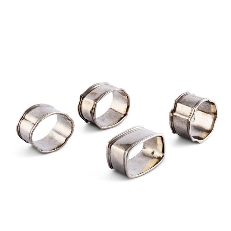 Vagabond House Medici Living Metal Napkin Ring (Set of 4)