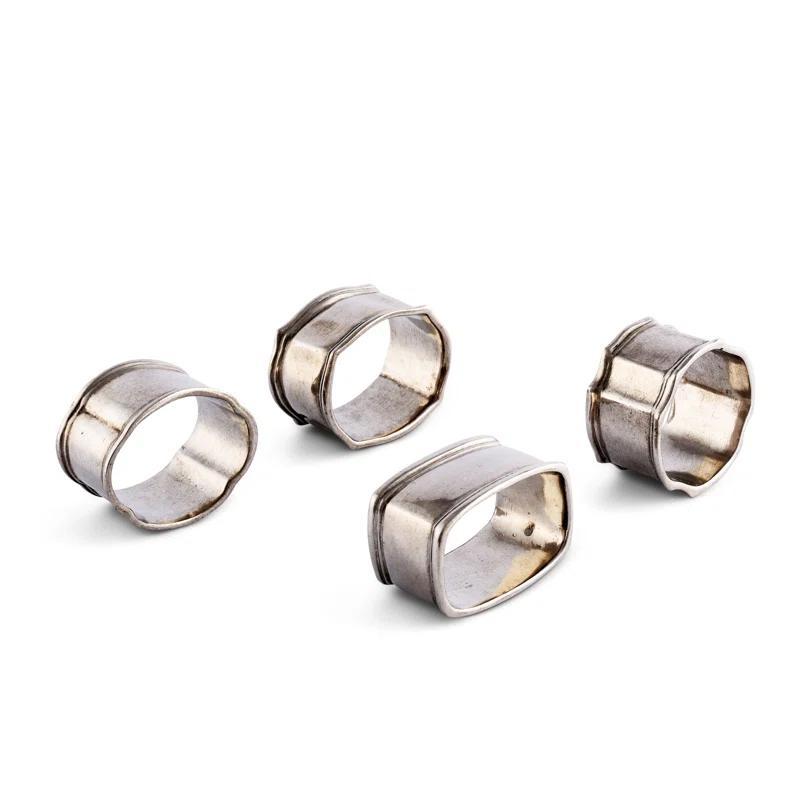 Vagabond House Medici Living Metal Napkin Ring (Set of 4)