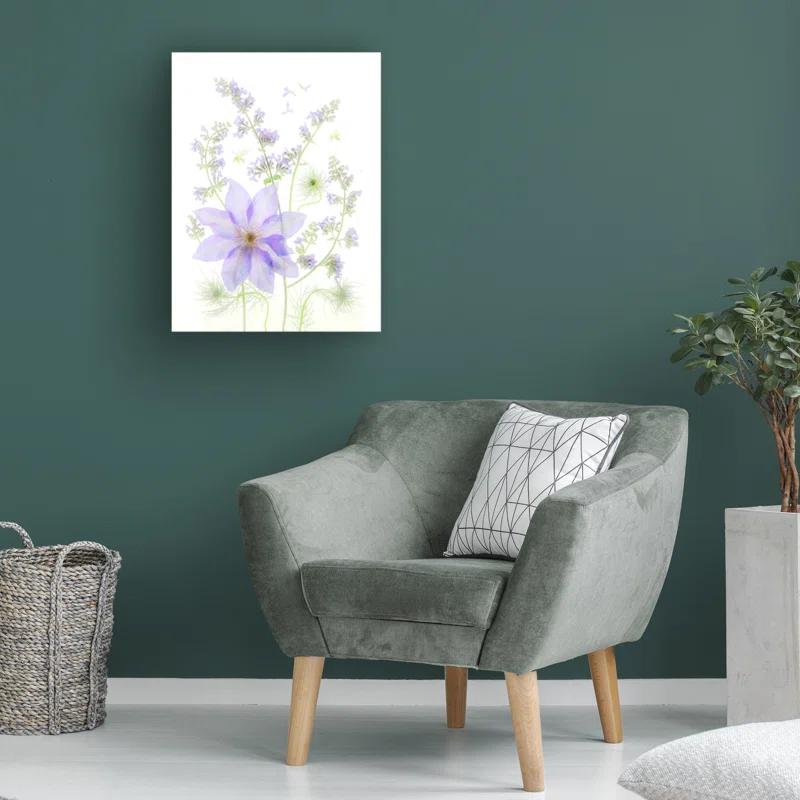 Trademark Fine Art " Purple Clematis "