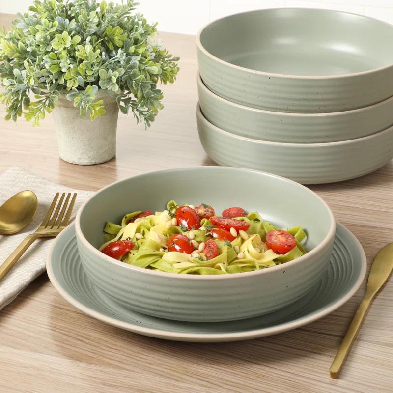 Gibson Home Stoneware Dinnerware Set - Service for 4