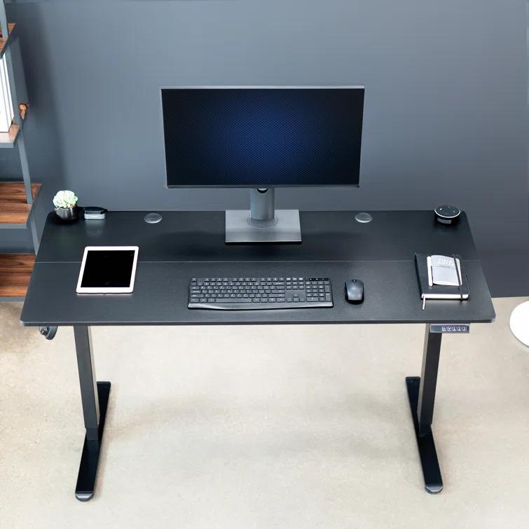 Vivo VIVO 55" x 24" Electric Sit Stand Desk, Height Adjustable Workstation (E155TB series)
