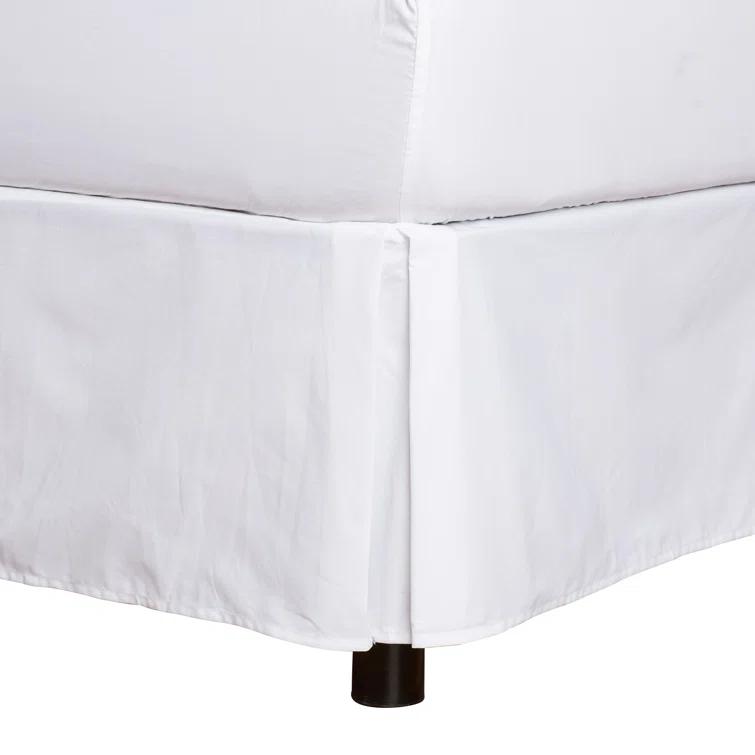 Fresh Ideas Fresh Ideas Tailored Poplin Bed Skirt, 14" Drop Length