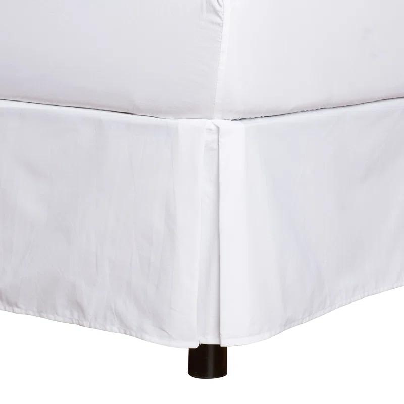 Fresh Ideas Fresh Ideas Tailored Poplin Bed Skirt, 14" Drop Length
