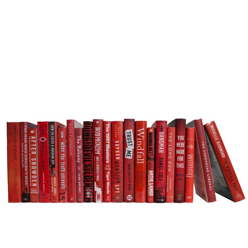 Booth & Williams Modern Scarlet Dust Jackets: Color By The Foot