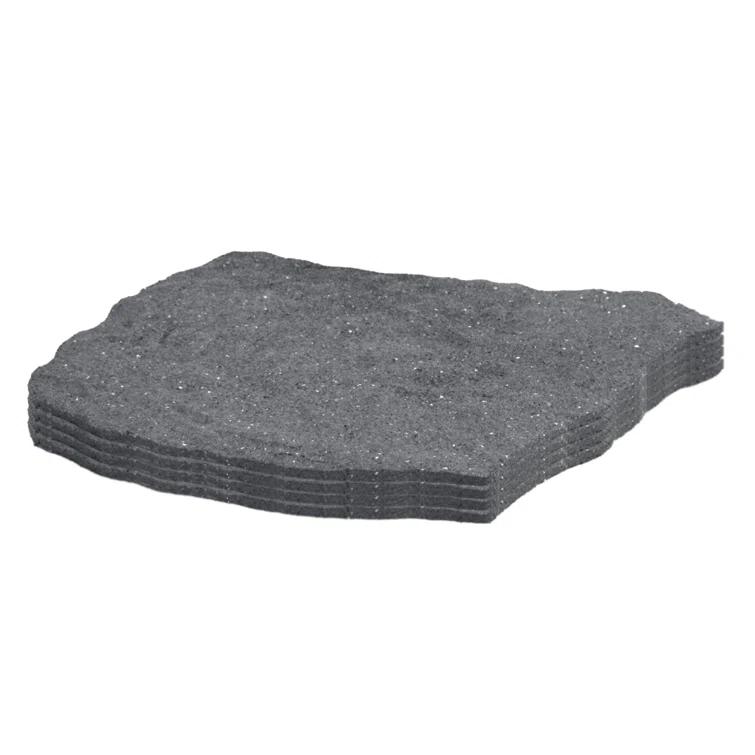 Multy Home Garden Central 18" x 18" Natural Rock Stepping Stones in Grey, 4-pack, Made with Rubber materials & Reviews | Wayfair