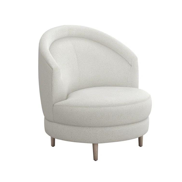 Interlude Capri Upholstered Swivel Barrel Chair