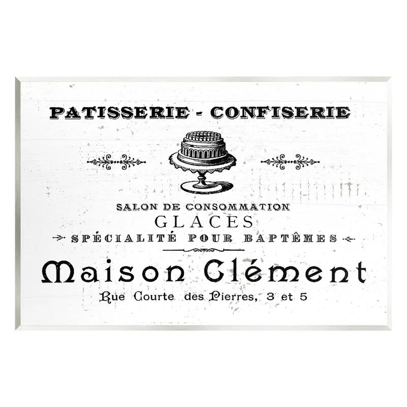 Stupell Industries " Vintage Patisserie Bakery Sign " by Lil' Rue