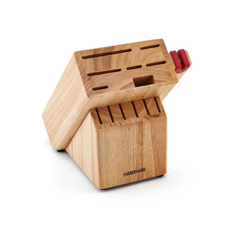 Farberware Farberware Edgekeeper 14-Piece Triple-Rivet Knife Block Set with Built-In Sharpener