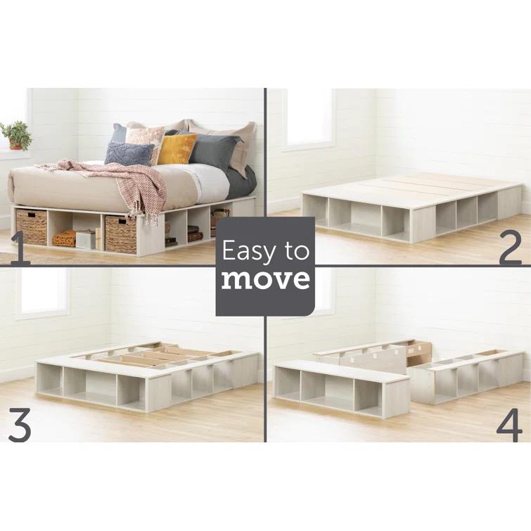 South Shore Lilak Storage Platform Bed