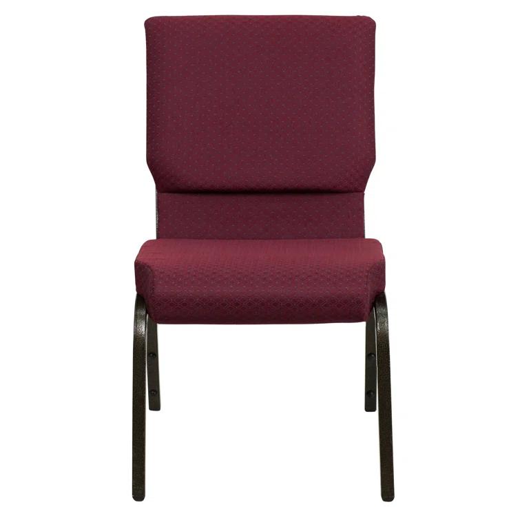 Flash Furniture Rayleigh Stackable Faux Leather Seat Waiting Room Chair with Metal Frame