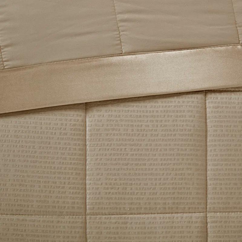 Madison Park Cambria Oversized Down Alternative Blanket with Satin Trim