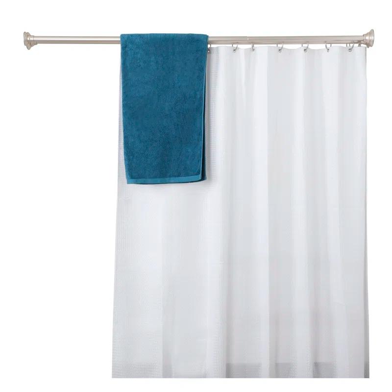 72'' Straight Tension Shower Curtain Rod & Hook Set