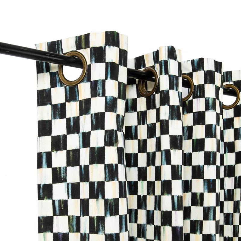 Courtly Check® Grommet Top Curtain Panel