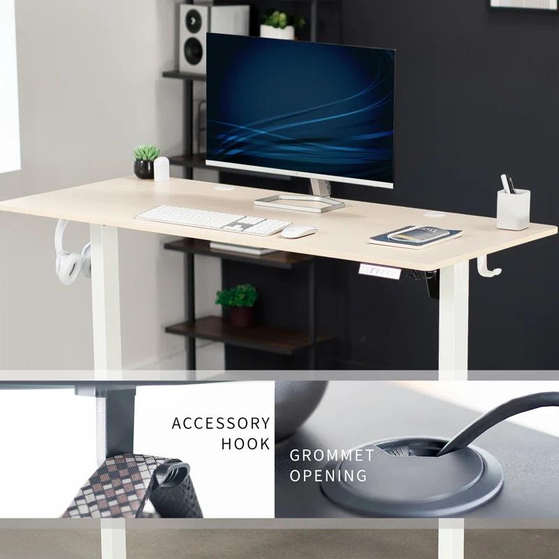 VIVO 55" x 24" Electric Sit Stand Desk, Height Adjustable Workstation (E155TB series)