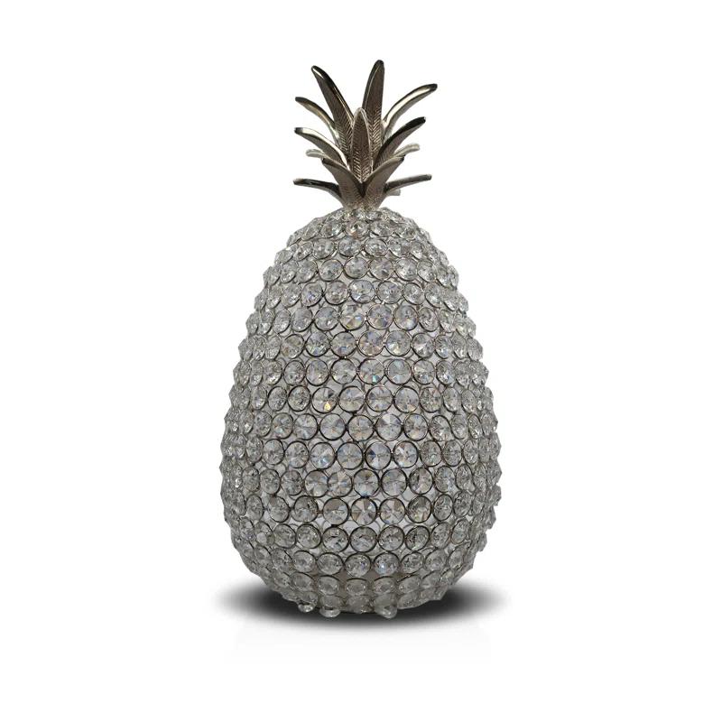 Godinger Silver Art Co Glam Fruit Pineapple Sculpture Décor