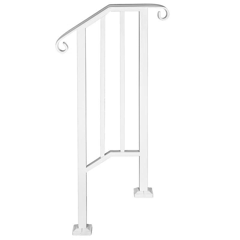 VEVOR Hand Rails for Outdoor Steps, Wrought Iron Railing, Porch And Stair Railing Kit