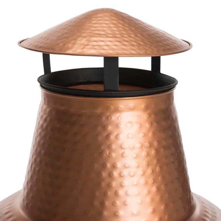 Ophelia & Co. Gemmenne Column Cast Iron Wood Burning Smokeless Chimnea