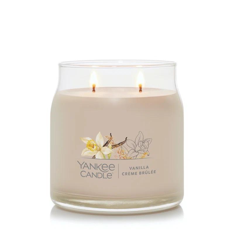 YANKEE CANDLE Signature Vanilla Crème Brulée Scented Candle